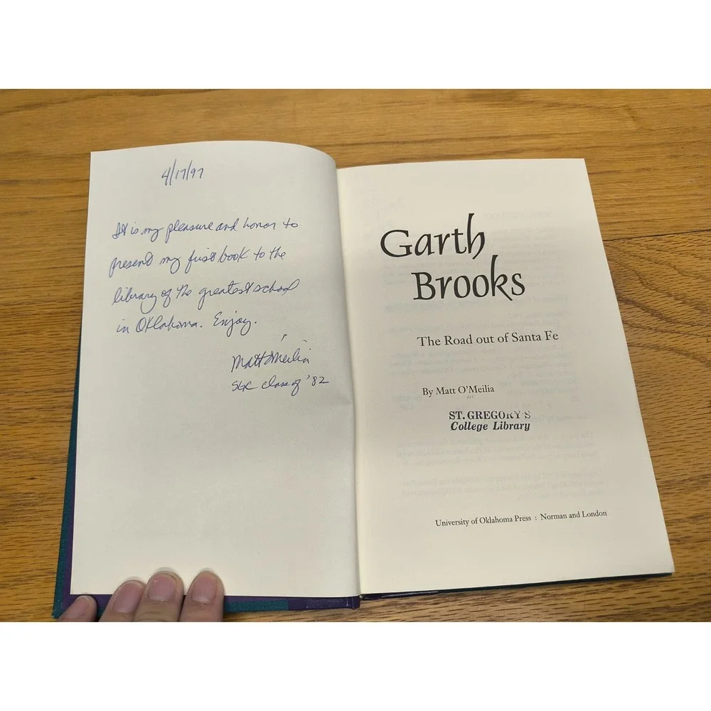 Garth Brooks The Road Out Of Santa Fe By Matt O'Meilia 1997 1st Ed Author Signed